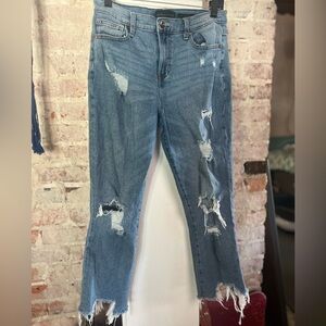 Kendall & Kylie distressed jeans.